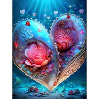 30*40cm 5d Diamant Peinture En Gros Saint Valentin Amour Combinaison Peinture Décorative Salon Peinture Suspendue