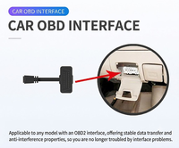 Cable Adaptador USB Hembra OBD2 de 16 Pines para Automóvil, Aislamiento de PVC, Blindaje de Lámina de Aluminio, Conexión Plug and Play, Transmisión de Datos de Alta Velocidad, 1M