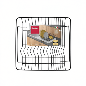 Panier à vaisselle Metaltex Rocky40 Lava, 6 pièces, égouttoir pour évier de cuisine - Product Image 2