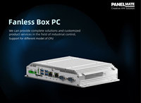 Boîtier tout-en-un OEM ODM Ethercat Codesys PLC IHM mural sans ventilateur à double cœur I7 4G 128G RS232 485 COM ordinateur embarqué haut