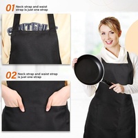 Tabliers de coiffeur, barbier, chef, cuisine, restaurant, peinture, salon de manucure en polyester imperméable avec logo personnalisé