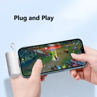Mini batterie externe portable 5000 mAh pour iPhone Samsung Huawei OPPO Xiaomi avec câble – Chargeur externe compact