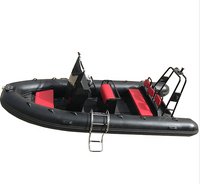 Bateaux gonflables en aluminium de nervure de bonne performance 16ft RIB 500 PVC/bateau gonflable d'hypalon pour la pêche
