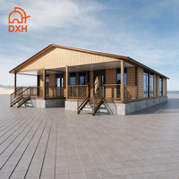 Maison préfabriquée portable en kit, conteneur habitable, 3 chambres, plain-pied, maison moderne, villa de luxe préfabriquée avec salle de bain