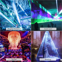 Lumière laser 10W, 1500W, décoration DMX512, piste de danse de mariage, alliage d'aluminium, indice de protection IP33, RGB, pleine couleur, CRI 95, spectacle de lumière LED