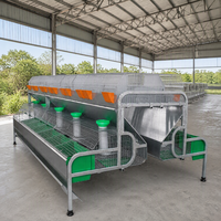 Cage à lapins de ferme EJIN H Type 2 couches, galvanisée, avec nichoir intégré, unité d'élevage simple ou double face