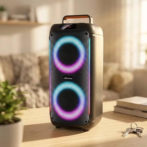Oudiobop <span class=keywords><strong>Enceinte</strong></span> de Fête Double 6,5 Pouces Sans Fil <span class=keywords><strong>Bluetooth</strong></span> Audio Spectacle Lumineux LED RGB 40W Appairage TWS Performance Scénique - Product Image 2