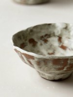 ISalt Original Summer Serenity Handgemaakte Rustieke Keramische Kleine Wabi-Sabi Stijl Vintage Creatieve Dessert- & Snackschaal