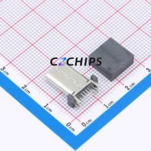 HX-TYPE-C 16P 180 LC-A H13.7 USB Connector Through hole Component (THT) Connector Type-C Female Through Hole 16P - Product Image 2