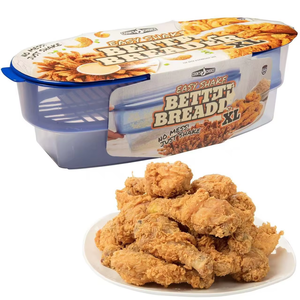 Boîte à cuisses de poulet frites, outil à pain anti-poussière intégré, bol à nouilles avec couvercle, shaker à poisson, shaker à poisson avec plateau intégré - Product Image 1
