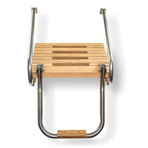 Plataforma de Baño de Teca para Productos Marinos con Escalera, Plataforma de Baño de Teca de Acero Inoxidable 316 para Barcos con Motores Interiores/Exteriores - Product Image 4