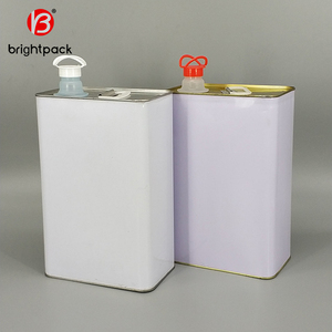 Barattolo di metallo rettangolare vuoto in metallo per alimenti barattoli di <span class=keywords><strong>olio</strong></span> d'oliva quadrati usati per <span class=keywords><strong>lattine</strong></span> di <span class=keywords><strong>olio</strong></span> motore - Product Image 2