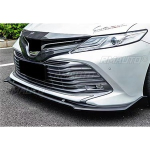 ลิ้นกันชนหน้ารถยนต์ สีดำเงา สำหรับ Toyota Camry 2018-2020 ชุดแต่งกันชนหน้า อุปกรณ์ตกแต่งรถยนต์ - Product Image 6