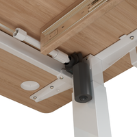 Bureau de travail ergonomique réglable en hauteur, mobilier de bureau électrique à moteur unique, table de jeu surélevée pour ordinateur