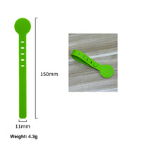 Attache-câble multifonctionnel en silicone durable de 15 cm pour cuisine, rangement alimentaire, organisateur de fils intérieur, lavable et pliable pour la maison