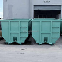 Conteneur à déchets en acier pour métaux ferrailleux et déchets industriels