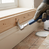 Clé à ongles double extrémité avec poignée bleue pour la rénovation de la maison, le travail du bois, la réparation de planchers et l'élimination des clous