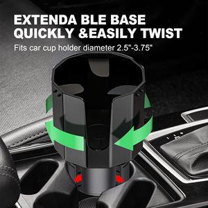 Portavasos Multifuncional de Gran Capacidad para Asiento Delantero de Coche, Bandeja de Almacenamiento de Plástico para Bebidas - Product Image 5