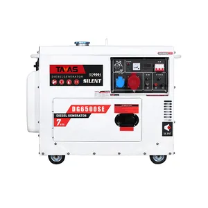 Generator Diesel berpendingin udara kedap suara, 6kw 6kva multifungsi harga rendah 230 V 400 V tiga fase portabel untuk rumah