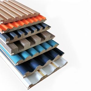 Panel de pared a cuadros y rayas de madera maciza personalizado, paneles de pared de ladrillo para circulares de madera interiores para sala de estar, dormitorio y cocina - Product Image 2