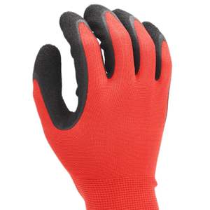 Guantes DE TRABAJO sumergidos en la palma de látex negro poliéster 13G con guante de nailon CE con guantes de seguridad recubiertos de látex - Product Image 4