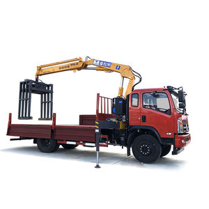 Grue de camion <span class=keywords><strong>hydraulique</strong></span> pliante pour blocs <span class=keywords><strong>et</strong></span> briques avec grappin - Product Image 1