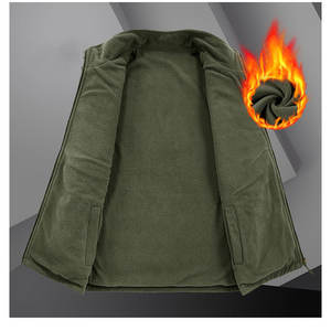 تخفيضات هائلة جواكيت رجالية جيدة التهوية بدون أكمام سترات تدريب بسحاب للرجال الشتاء ملابس خارجية دافئة جاكيت للرجال - Product Image 6