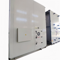 Unidad de Manejo de Aire (UMA) Modular Higiénica Personalizable con Motor sin Escobillas, Panel de Acero Inoxidable y Acero Galvanizado, de Pie