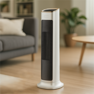 Calentador eléctrico con pantalla digital, control remoto, 2 niveles de calefacción y oscilación automática para calefacción de oficina en casa - Product Image 4
