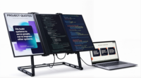 Moniteur portable de jeu 15,6 pouces 1920x1080 60Hz Full HD LED IPS avec haut-parleur intégré USB Type-C pour usage professionnel