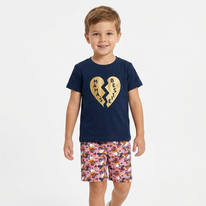 Camiseta Infantil de Verano al por Mayor, Unisex, de Moda, 100% Algodón Orgánico, Prelavado, Ecológico y Transpirable para Niños - Product Image 1