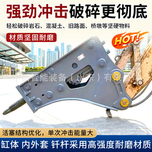 Brise-roche hydraulique General Breaker E155 pour excavatrice, mines et construction - Product Image 3