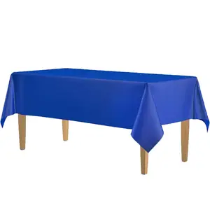 Cubierta de mesa de PE impermeable y a prueba de aceite para restaurante Hotel banquete fiesta decoraciones mantel desechable de plástico