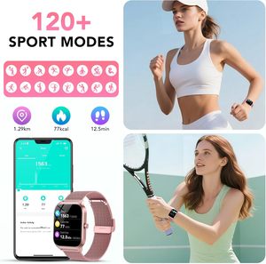 New Fashion <b>Digital</b> Smartwatch for Men and Women Touch Screen Sport Fitness Watches with BT Call Gift - Product Image 3