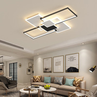 Plafonniers LED modernes carrés en fer et acrylique JACKSUN de haute qualité, à intensité variable, AC 110V-220V, pour salon, bureau, blanc