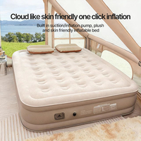 Matelas gonflable automatique en flocage épais pour le camping en plein air, lit gonflable pour deux personnes, canapé de camping