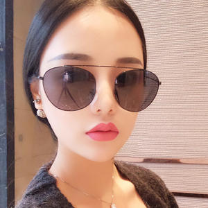 Lunettes de soleil unisexes Qianai G4-3871, monture dorée, verres ovales, protection UV400, type 3, pare-soleil, directement de l'usine - Product Image 1