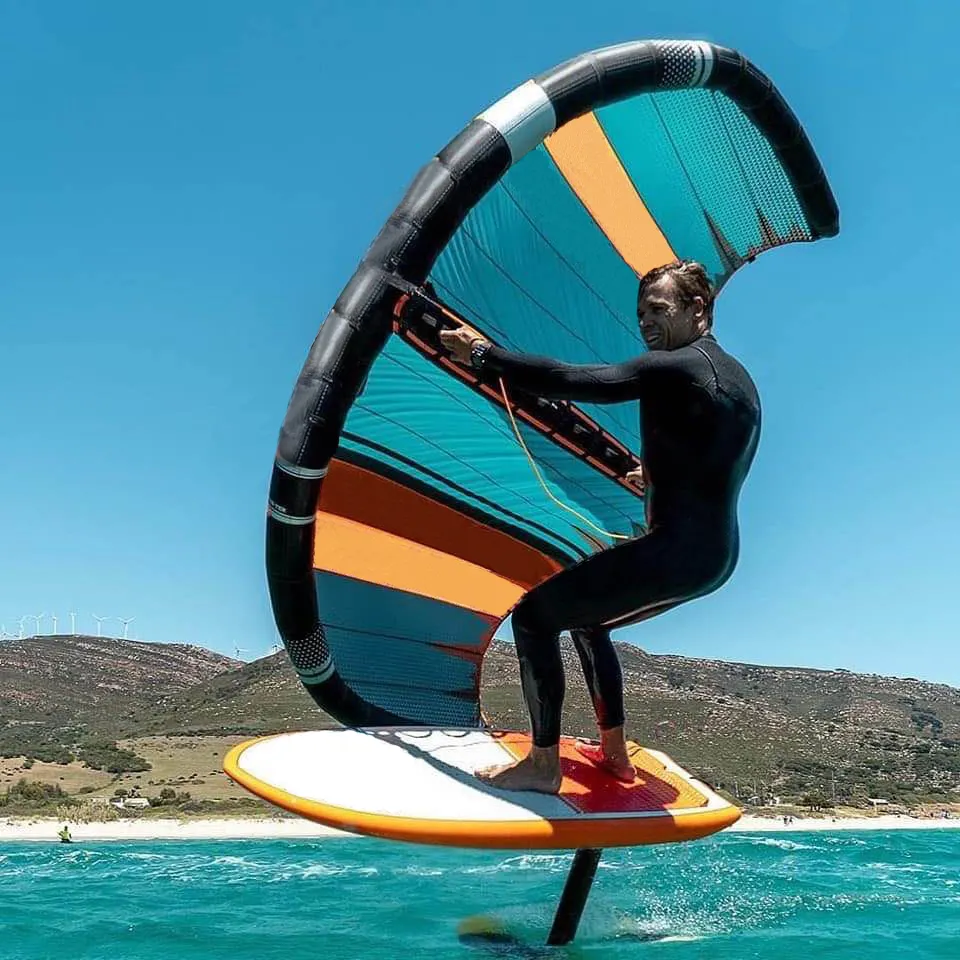 Kitesurf Duotone Inflat kanat folyo Efoil kurulu Windsurf yelken Kitesurf uçurtma sörf tahtası çekme pedi kanat kanat 4m Surfski