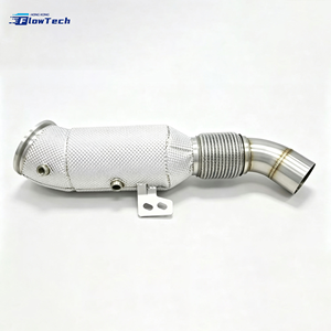 ท่อไอเสียสมรรถนะสูง T304 สแตนเลสสตีล ไฮโฟลว์ พร้อมแผ่นกันความร้อน สำหรับ BMW B58 3.0T M240i 340i 440i 540i 840i X3 X4 M40i - Product Image 5