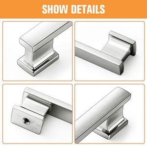 Accesorios de Hardware, manija de tocador de armario, cajón de aleación de Zinc, tirador de bronce, muebles de cocina, manija de puerta de armario - Product Image 3