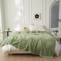 Plaid Jacquard Sherpa Doux et Chaud en Peluche pour Canapé, Lit, Textile de Maison – Vente en Gros, Couleurs Personnalisables, Utilisation Quatre Saisons, Portable