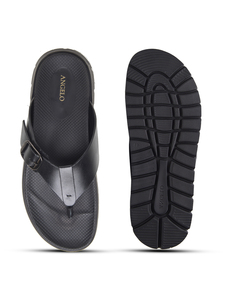 Sandalias Importadas de Cuero con Punta Abierta, Estilo Slip-On, Transpirables, Antideslizantes, Cómodas, Casuales, para Caminar al Aire Libre, Uso Diario - Product Image 6
