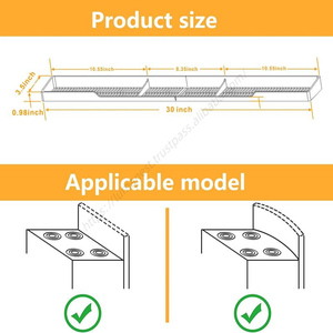 Étagère en silicone S077 pour cuisinière et four, sans installation, pour rangement arrière, avec support à épices - Product Image 3