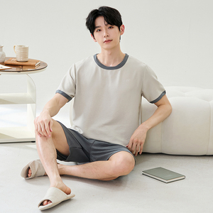 <span class=keywords><strong>Pigiama</strong></span> da <span class=keywords><strong>uomo</strong></span> LONGD casual alla moda a maniche corte con stampa, set <span class=keywords><strong>pigiama</strong></span> quattro stagioni in 100% poliestere lavorato a maglia - Product Image 5