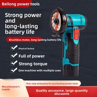 Mini-meuleuse d'angle électrique portative sans fil de type brosse, à batterie lithium rechargeable, pour découpe et polissage, vente en gros