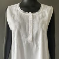 Chemise de nuit victorienne pour femmes Vêtements de nuit en coton Maternité Nuisette longue oversize