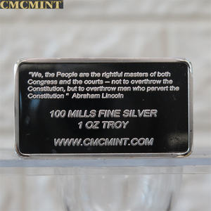 Amerikan gümüş sikke 1 Oz .100 değirmen gümüş kaplama deneyin gel al Ak47 Bar - Product Image 3