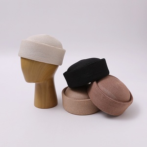 Nouvelle Arrivée 2026 – Chapeau Béret en Paille Tressée d'Été, Chapeau de Peintre Tendance, Chapeau de Marin pour <span class=keywords><strong>Femme</strong></span>, Chapeau Pillbox Style Japonais - Product Image 2
