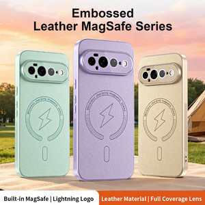 Fundas Magnéticas Personalizadas de Cuero PU para Teléfono Móvil Google Pixel 11 Pro XL 10 9 8 Pro con Película Protectora de Lente HD y Cubierta Trasera - Product Image 2