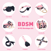 Kits de bondage BDSM, ensemble de bondage en cuir véritable, menottes, collier, bâillon, vibrateurs, jouets sexuels pour femmes, couples, jeux pour adultes